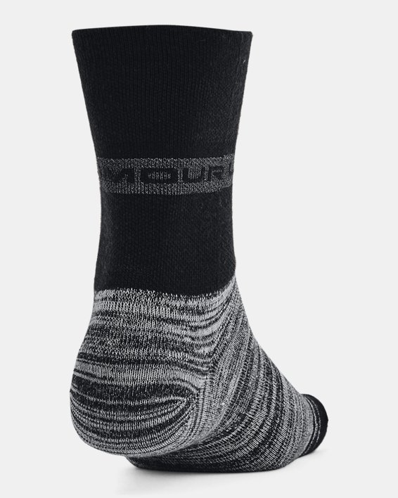Lot de 2 paires de chaussettes hautes ou basses UA Essential unisexes, Black, pdpMainDesktop image number 3